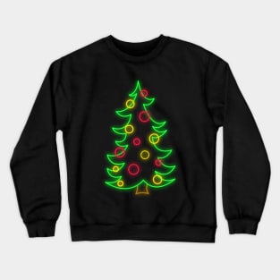 Neon Christmas Tree Crewneck Sweatshirt